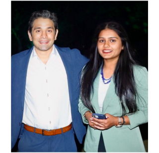 Megha Singh Nandiwal with Varun Rao