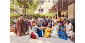 Nidhi Sharma with group of ladies